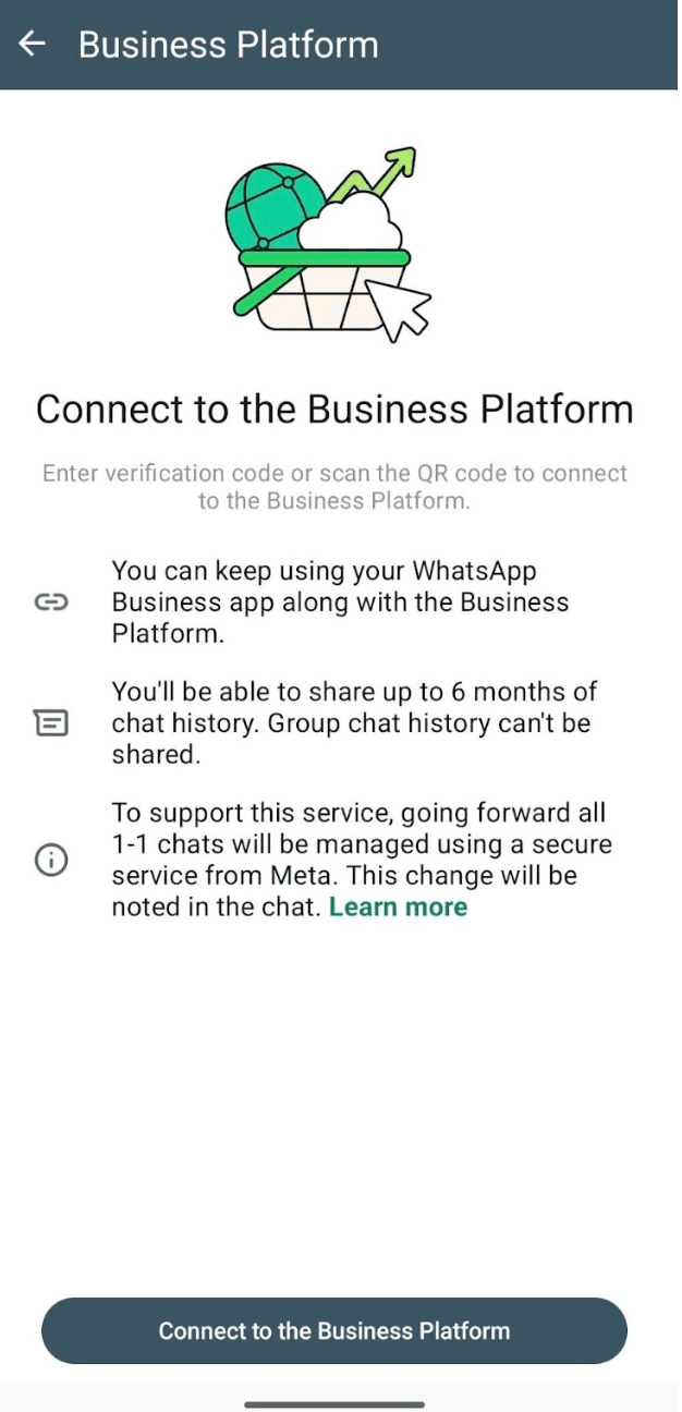 Confirmación en WhatsApp Business