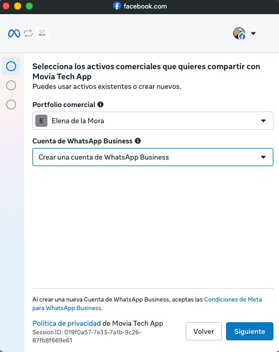 Crear cuenta de WhatsApp Business